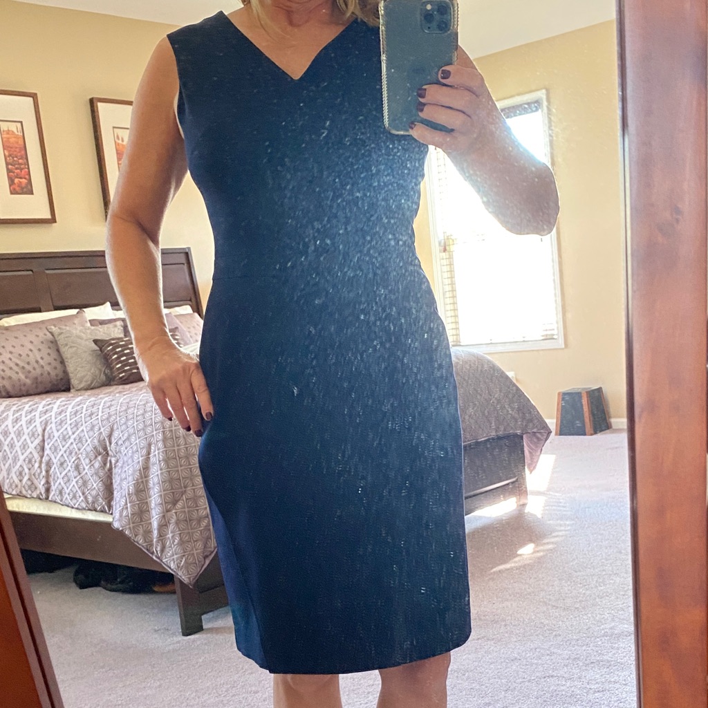 Merona Classic Navy Midi Dress
